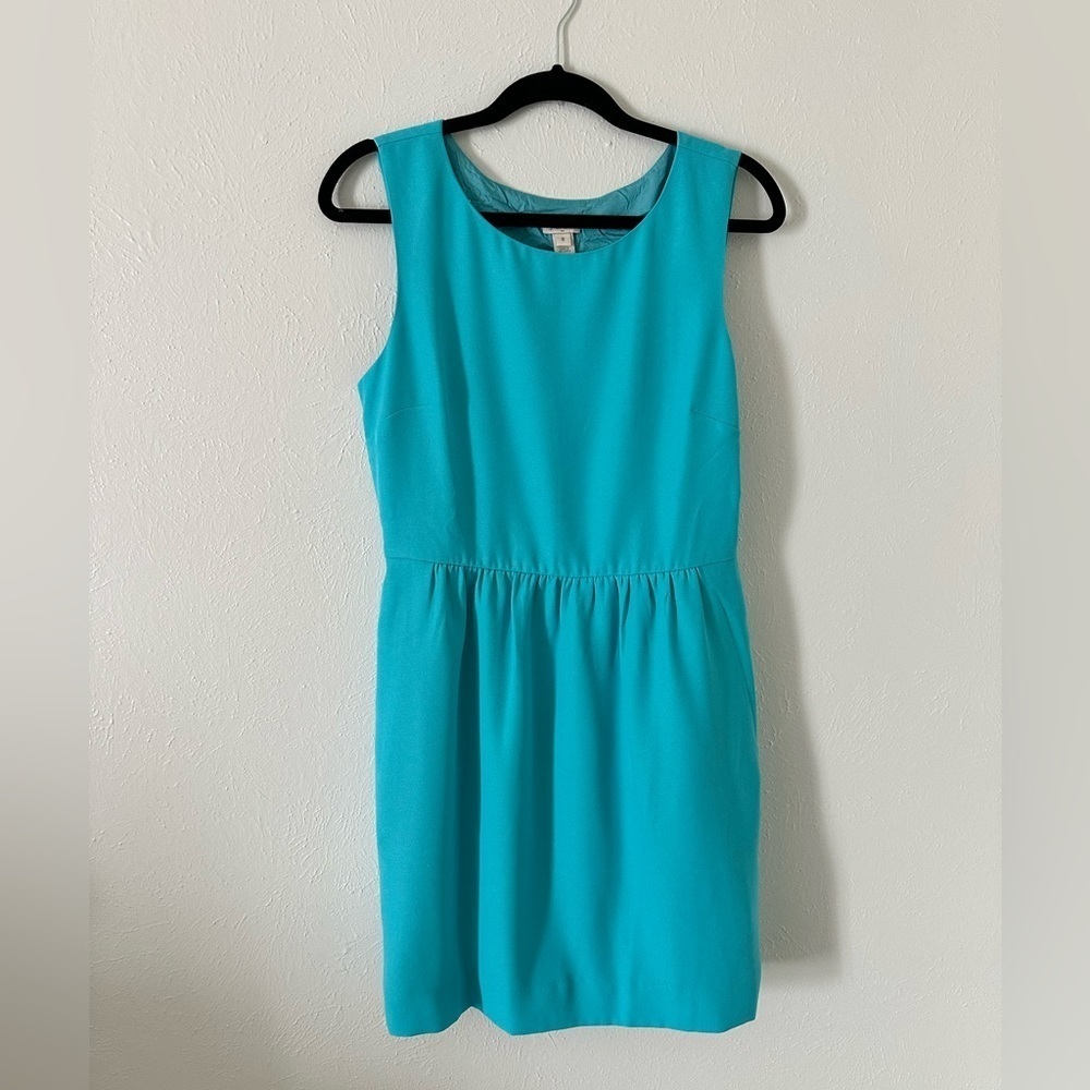 🌟SALE🌟 J. Crew turquoise dress with pockets​​​​​ - Picture 4 of 5